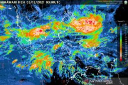 Seruakan massa udara dingin pengaruhi dominasi hujan hari ini, sebut BMKG