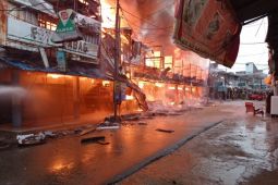 Selusin ruko di Sintang terbakar