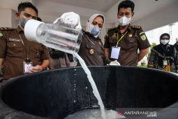 Sabu-sabu senilai Rp8,5 miliar dimusnahkan