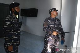 Usai direnovasi, Danlanal TBA ditinjau Pos AL pulau terluar