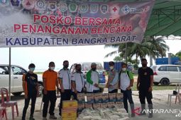 HKTI Bangka Barat salurkan sembako bantu korban banjir di Mentok