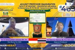 FK Unair anugerahkan guru besar mitra kepada 18 profesor luar negeri sepanjang 2021