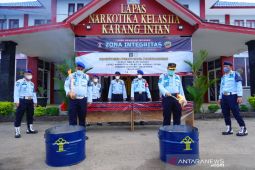Lapas Narkotika Karang Intan musnahkan barang bukti hasil razia