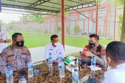Kapolres Langkat tinjau vaksinasi terhadap narapidana Lapas Narkoba 1.384 orang