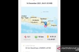 Gempa magnitudo 5,0 di Jatim timbulkan kerusakan