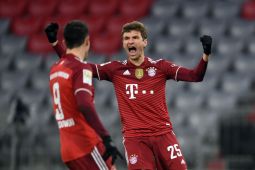 Mueller cetak gol dalam laga ke-400 saat Bayern cukur Wolfsburg 4-0