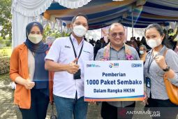 Rayakan HUT ke-126,  BRI salurkan 1.000 paket sembako