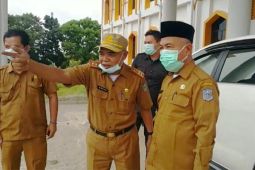 Bupati Merangin tinjau kondisi pembangunan kantor bupati baru