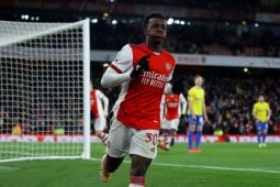 Hattrick Eddie Nketiah antarkan Arsenal ke semifinal Piala Liga