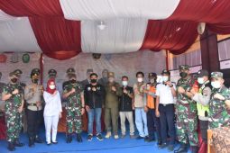 Danrem 022 /PT tinjau Pos Pam Opetasi Lilin Toba 2021 di Tebing Tinggi