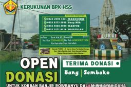 Open donasi posko bantu warga terdampak banjir banyu dalam Daha