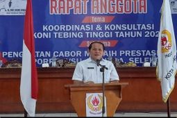 KONI Tebing Tinggi gelar Rakor dan Konsultasi 2021
