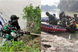 Latihan "Linmed", parjurit TNI AL TBA turuni lembah seberangi sungai