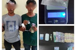 Polsek Hinai Langkat tangkap dua tersangka pemilik sabu-sabu