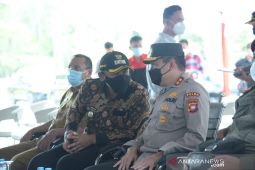 Kapolda Kalbar pantau perkembangan penanganan COVID-19 di PLBN Aruk Sambas
