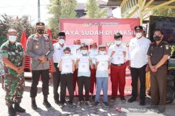 Polisi genjot vaksinasi anak di Madina, Kapolres : selama dua minggu kita targetkan 58.404 anak