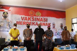 Polres Langkat geber vaksinasi "Merdeka Anak" buat pelajar