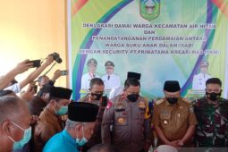 Kasus penembakan satpam PT PKM oleh orang rimba berakhir damai