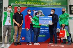 Mitra GrabBike mendapat grand prize motor dari program Pertamax Gan