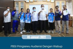 Wakil Bupati Pringsewu terima audensi PBSI Pringsewu