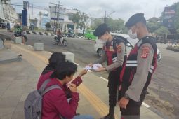 Cegah penyebaran Omicron Polres Sukabumi Kota patroli pelanggar prokes