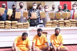 Polisi Musi Banyuasin gagalkan pengirimam ganja 100 kg