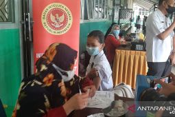 Vaksinasi pertama kelompok anak di Bangka capai 50,43 persen