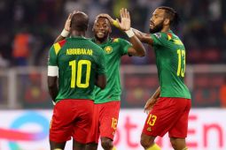 Piala Afrika- Kamerun ke perempat final setelah susah payah tekuk 10 pemain Comoros