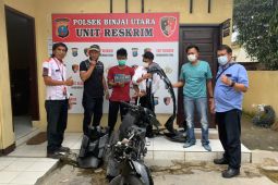 Dua pelaku pencurian sepeda motor ditangkap Polsek Binjai Utara