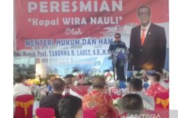 Menkumham resmikan Kapal Wira Nauli beroperasi di Pelabuhan Gunungsitoli