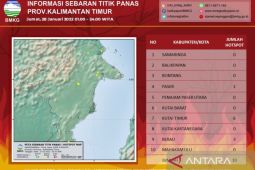 BMKG Balikpapan deteksi 10 titik panas di Kaltim