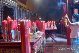 Kelenteng di Pangkalpinang tiadakan atraksi barongsai saat Imlek