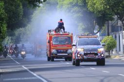 Pemkot Madiun optimalkan penyemprotan disinfektan waspadai penularan Omicron