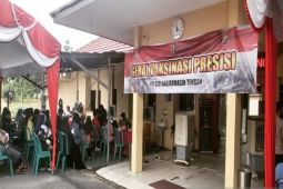 Warga serbu Polsekta Banjarmasin Tengah untuk dapatkan vaksin booster
