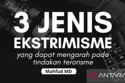 Mahfud terangkan tiga ekstremisme potensial terorisme