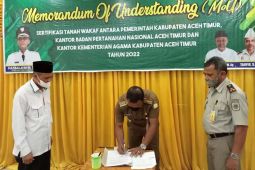 Ratusan persil tanah wakaf di Aceh Timur belum bersertifikat