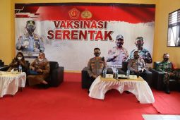 Kapolres Langkat ikuti zoom metting dengan Kapolri