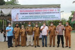 Pemkab Serdang Bedagai-Socfindo vaksinasi  penguat 1.000 orang