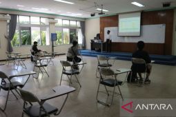 Universitas Brawijaya Malang perketat prokes pada hari pertama kuliah hybrid