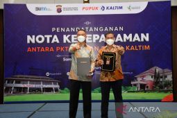 Pupuk Kaltim-Polda Kaltim tandatangani MoU pengawasan pastikan distribusi pupuk subsidi