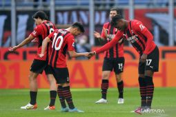Gol tunggal Rafael Leao bawa  AC Milan ke puncak klasemen Liga Italia