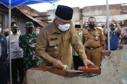 Pasar Bululawang Malang mulai dibangun setelah kebakaran