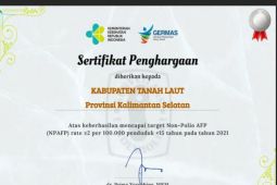 Tala raih penghargaan dari Kemenkes
