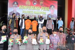 Polresta Samarinda tetapkan dua pengedar 16 kg sabu sebagai tersangka