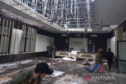 Kantor Kecamatan Cibatu di Kabupaten Garut terbakar