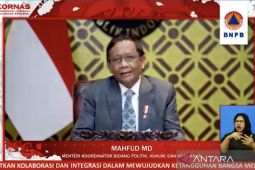 Mahfud MD: Kolaborasi jadikan penanggulangan bencana efektif