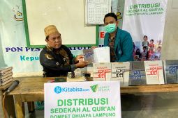 Dompet Dhuafa Lampung distribusi Mushaf Alquraan ke wilayah pelosok
