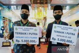 Dua Juara  MTQ Ke-55 Kota Medan mendaftar sebagai calon prajurit TNI AD