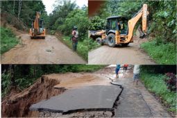 Ini penampakan longsor akibat gempa di Rimbo Kejahatan Pasaman Barat