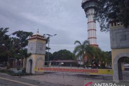 Garis peringatan terpasang di View Tower Bengkulu